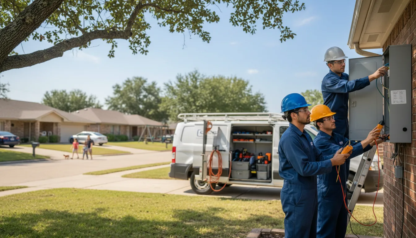 Certified electrician providing emergency electrical services in Huntington Mills, PA